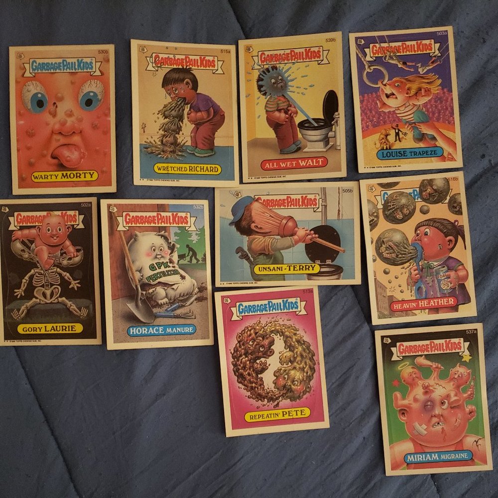 Vintage 80s Garbage Pail Kids Cards